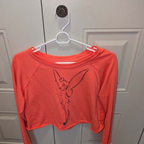 Disney Sweaters - Disney Coral Tinker Bell Crew Neck Sweater